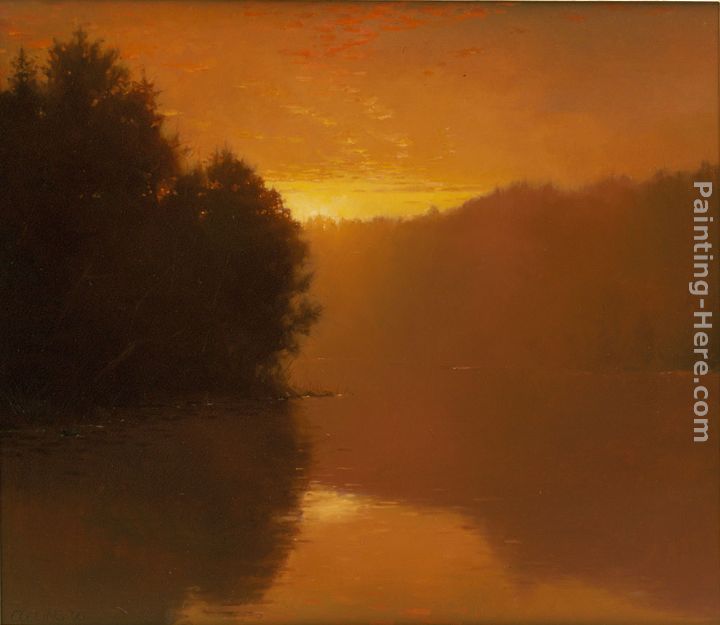 Yaddo Lake painting - Jacob Collins Yaddo Lake art painting